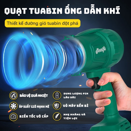 Máy Thổi Phẩn Lực TONNIFU 910 Thổi Lá Thổi Bụi Turbofan Công Suất 110W Lực Thổi 500 Gram