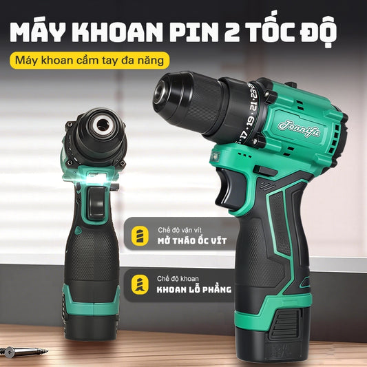 Máy Khoan Cầm Tay TONNIFU TDZ 82168 Bắn Vít Khoan Tường 16.8V 2 Chức Năng Lực Siết 50N.m