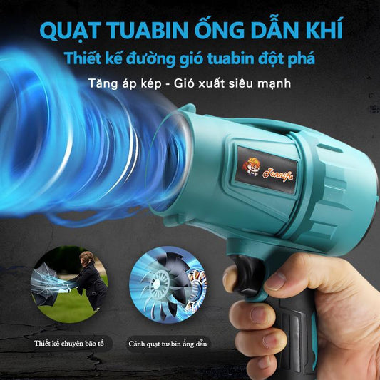 Máy Thổi Phản Lực Không Chổi Than TONNIFU FJ 909 Lực Thổi 900gr Thổi Bụi Thổi Lá Siêu Mạnh Công Suất Cao