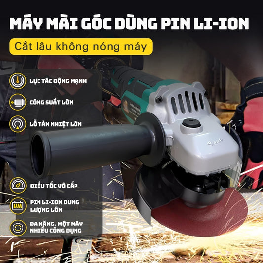 Máy Cắt Cầm Tay TONNIFU TJM 83108 Máy Mài Góc Không Chổi Than Công Suất 900W Lõi Đồng Cắt Sắt Gỗ Đánh Bóng