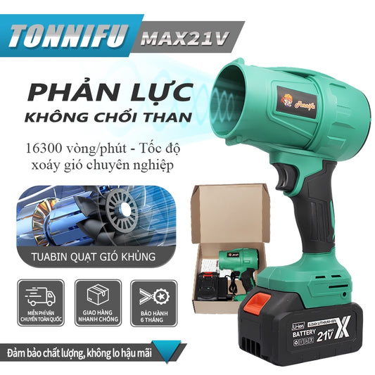 Máy Thổi Phản Lực Không Chổi Than TONNIFU FJ 909 Lực Thổi 900gr Thổi Bụi Thổi Lá Siêu Mạnh Công Suất Cao